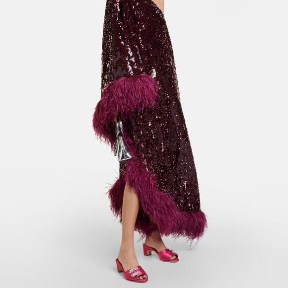 Manolo Blahnik Prinap 50MM Satin Mules - Picture 3 of 15